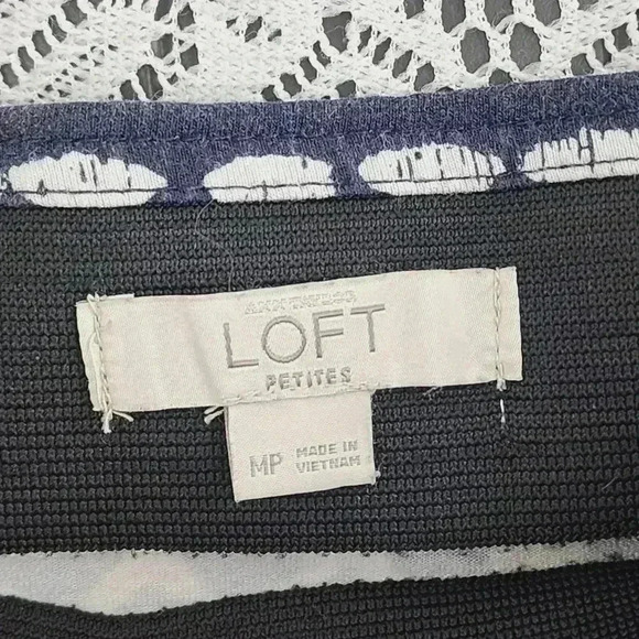 Loft Rayon stretched pattern midi pencil slip skirt MP - Picture 5 of 8